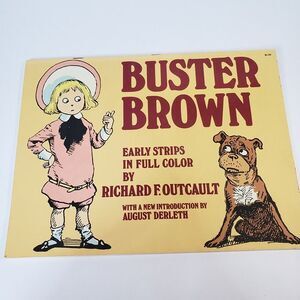 Vintage 70s Buster Brown Comic Strip PB Book Richard Outcault Dover Pub